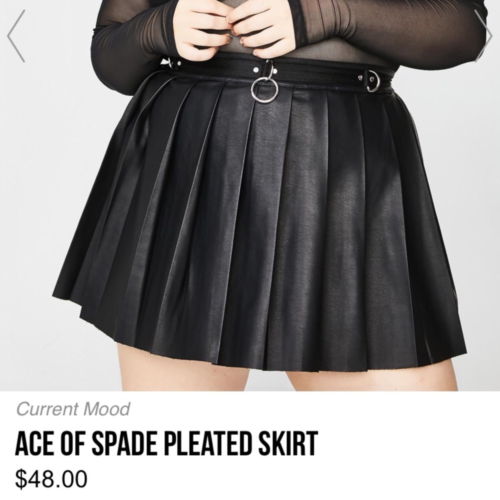 Dolls Kill Current Mood pleated skirt